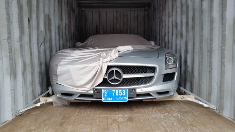 Car Container Transport Mercedes Import Export Logistics